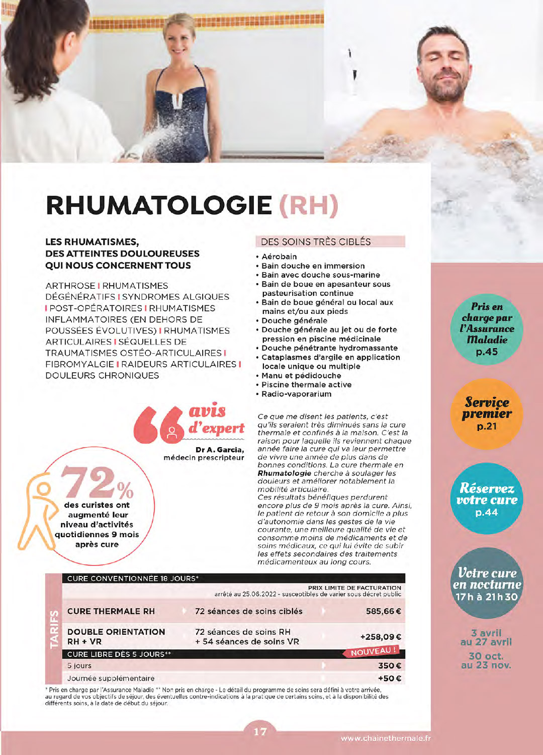 Cure rhumatologie